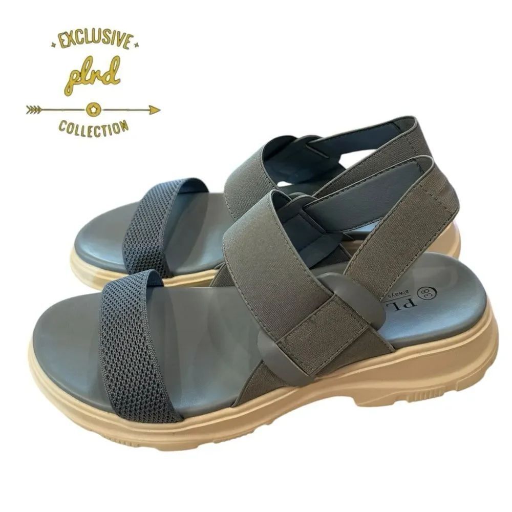 PLRD Women's Luxury Blue Comfort Lightweight Sandals 38